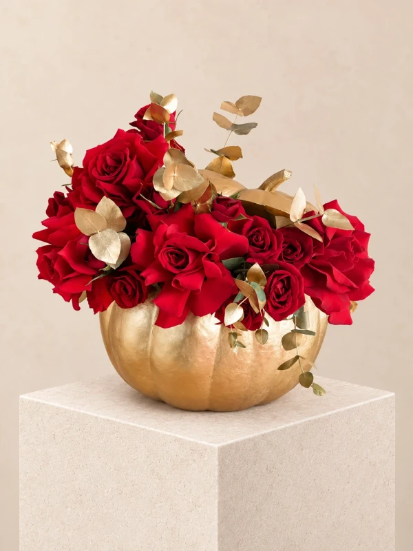 Композиция "Pumpkin rose" — Композиция "Pumpkin rose" — цветочная композиция в декоративном оформлении из роз, оформленная как…